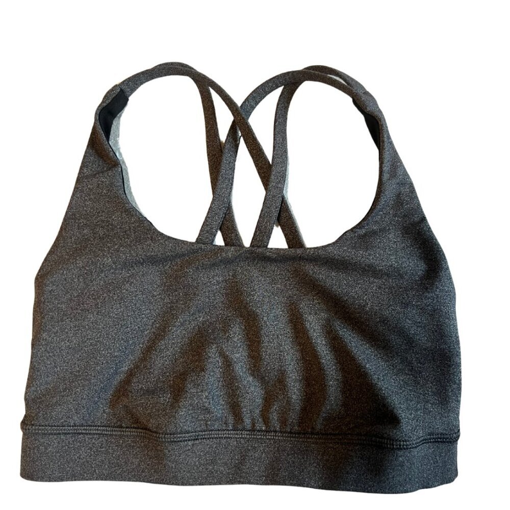 Lululemon Energy Bra Heathered Gray Slate - Picture 4 of 5